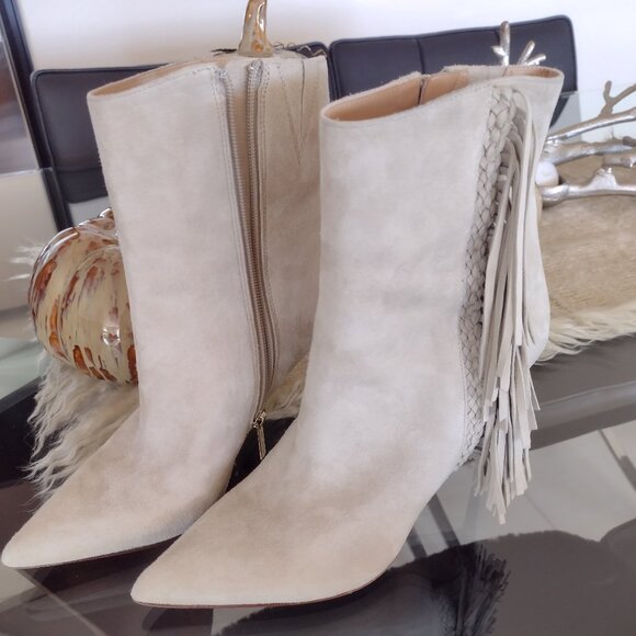 Veronica Beard Nyomi suede boots size 8.5 - Picture 5 of 11